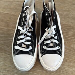 Converse Chuck Taylor All Star Move Youth Girls Platform Sneakers Size 3.5 Black